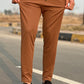 Smart Slim Fit Trouser Export Quality-Camel Brown