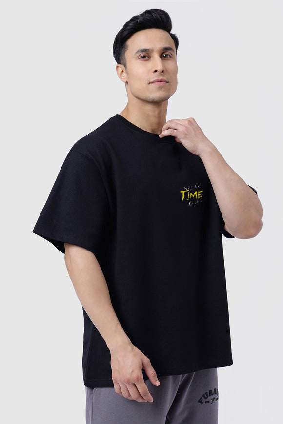 Time Break Rules Oversized Tee