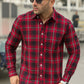 Casual Shirt- Navy Red Check
