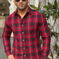 Casual Shirt- Navy Red Check