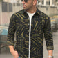 Casual Shirt- Linen Olive Scratch Print