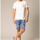 Floral Camouflaged Blue Mix Short