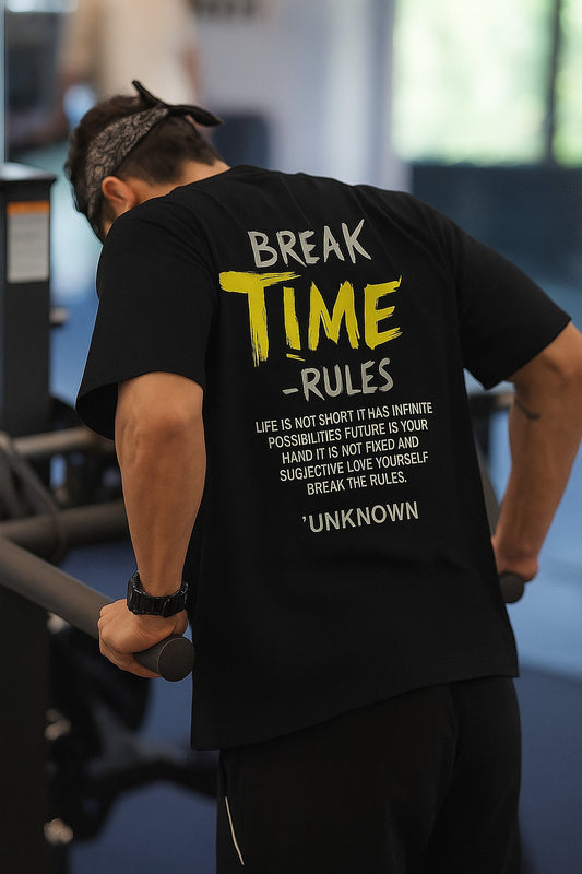 Time Break Rules Oversized Tee