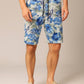 Mix Floral Bluish Camouflaged Short