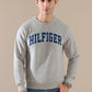 Casual Tommy Hilfiger Sweatshirt Export Quality-Light Grey