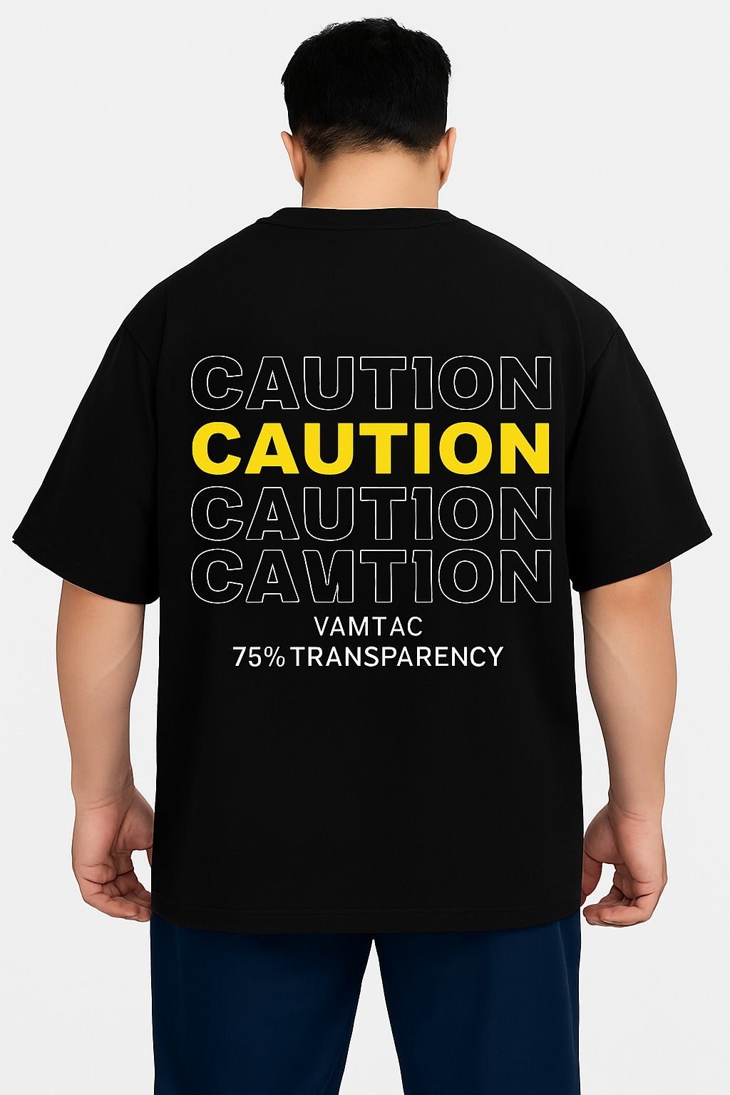 Caution Oversized Tee