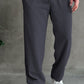 Imported Loose Bottom Trouser-Charcoal Grey