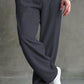Imported Loose Bottom Trouser-Charcoal Grey