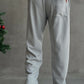 Imported Loose Bottom Trouser-Silver Grey