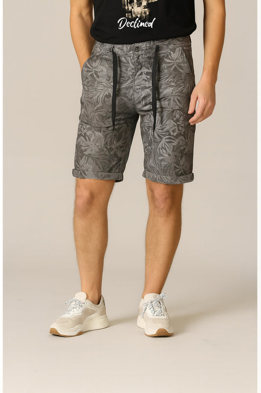 Casual Camouflaged Leaves Patter Short