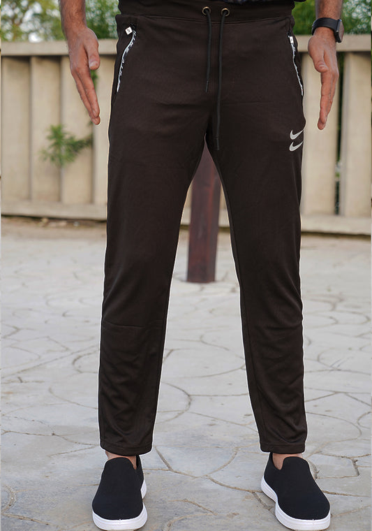 Casual Super Stretchable Nike Trouser Export Quality-Coffee