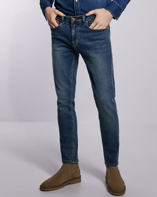 Ankle Fit Denim Blue Random Jeans